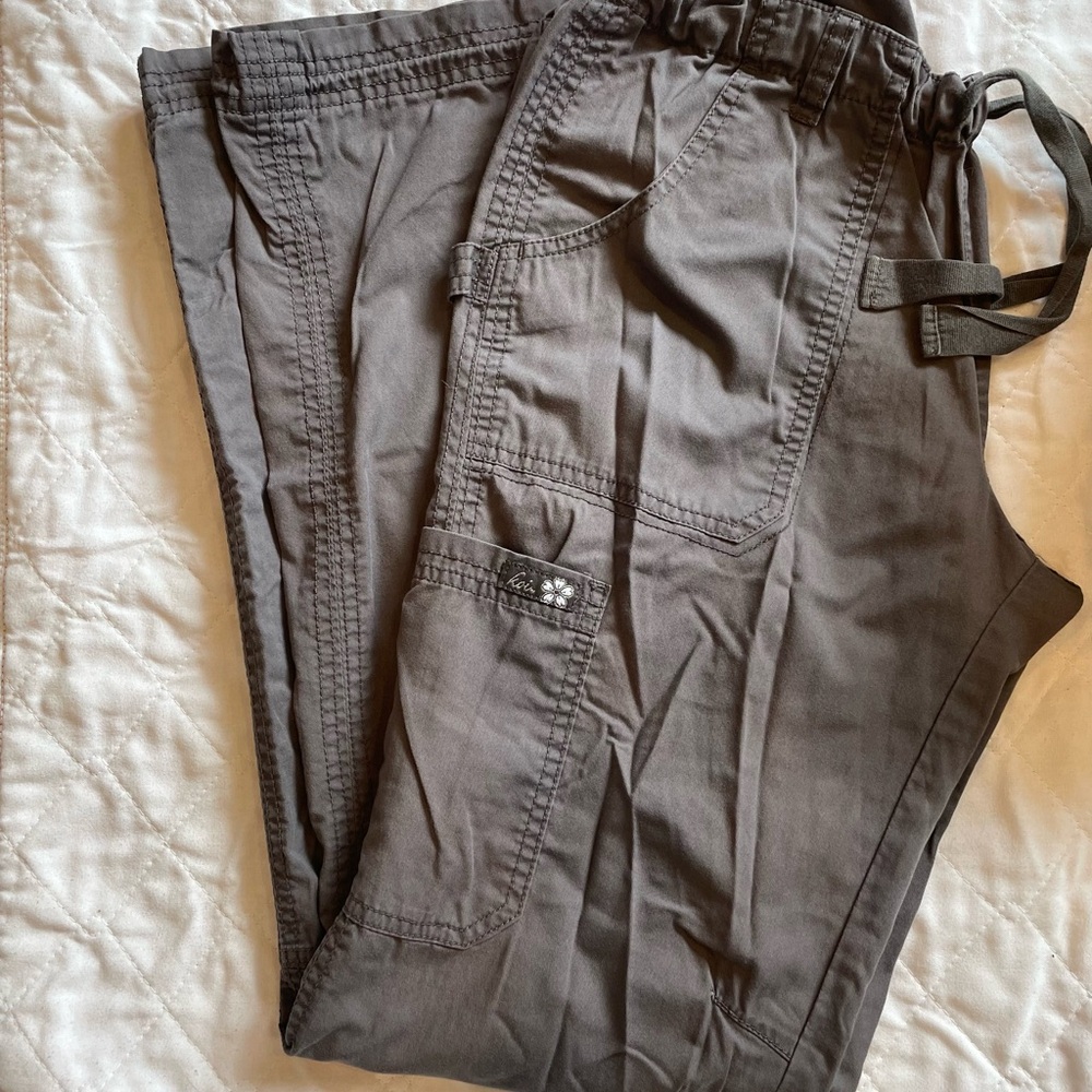 koi Gray Boot Cut Flare Pants